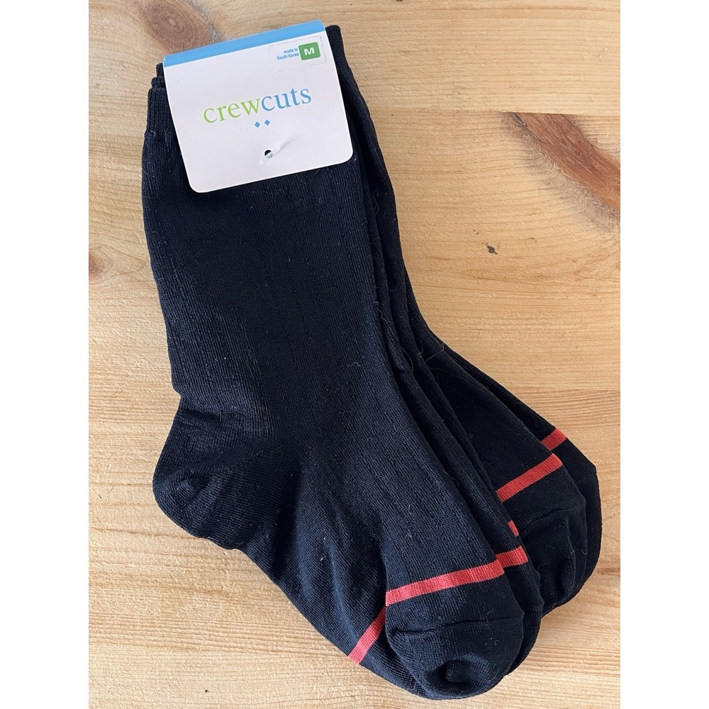 Crewcuts Socks Size‎ Medium Pack Of 3 Black Style AV920